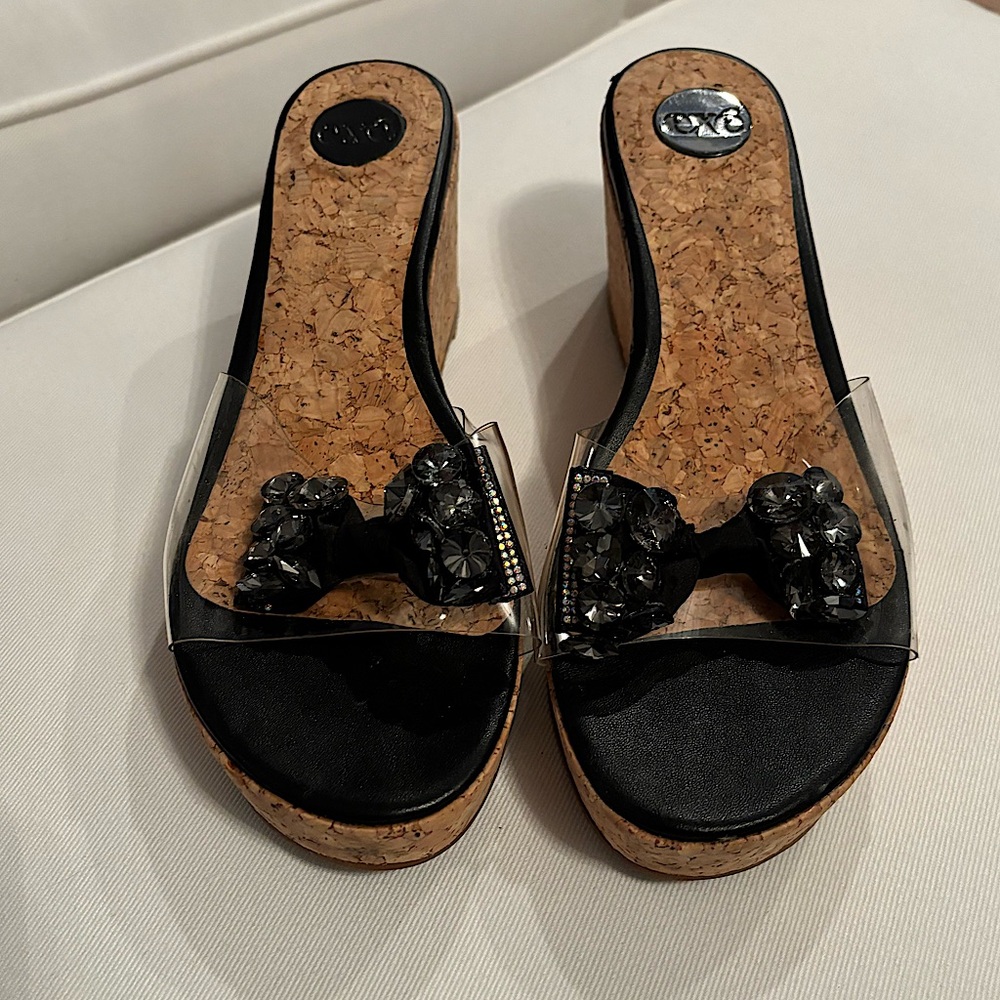 EXE Clear Wedge Sandal